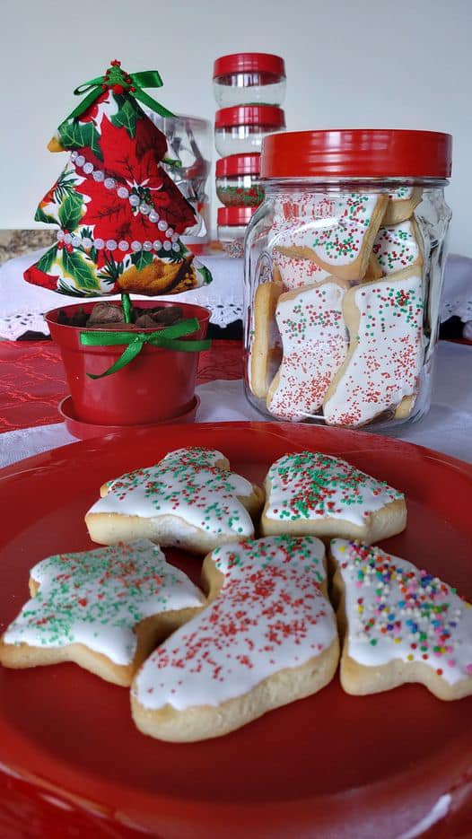 Bolachinhas de Natal com merengue