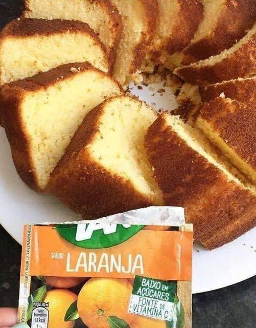 Bolo de Laranja com Tang