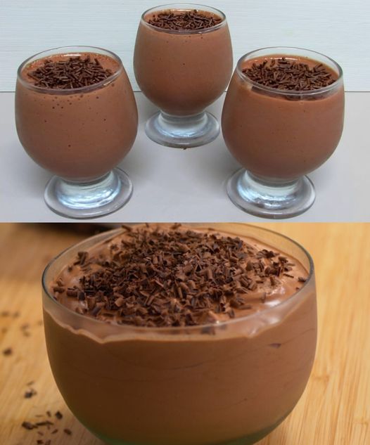 Mousse de chocolate delicioso feito com Nescau