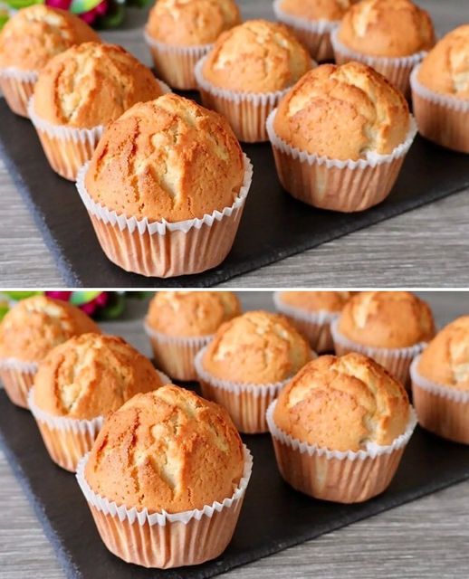 Muffins de baunilha